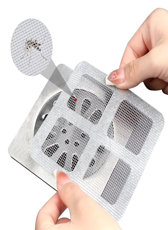 Oblivion Bathroom Drain Cover 4 × 4 Inch - Strong Adhesive Waterproof Mesh Cover Patch - Sticky Wire Repair Screen for Drain & Vent - DIY Hole Repair Net for Kitchen, Bathroom & Home Use (Pack of 30) - Image 2